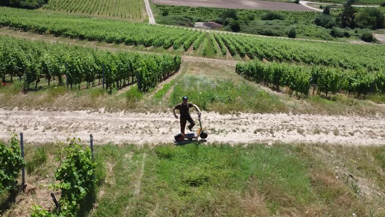 Luft-Tracking des Fahrers mit dem Castor am Hangweg